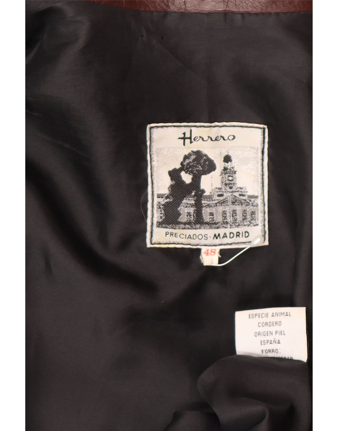 Herrero Γυναικείο Δερμάτινο Μπουφάν IT 48 XL Maroon Leather