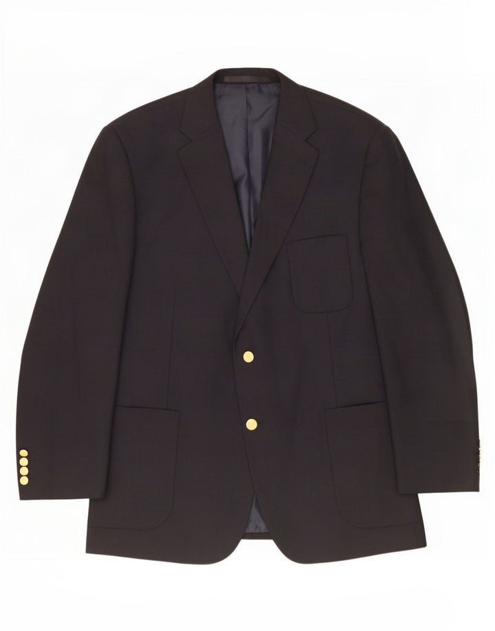 Marks & Spencer Ανδρικό σακάκι σακάκι με 2 κουμπιά 44 XL Μαύρη βισκόζη
