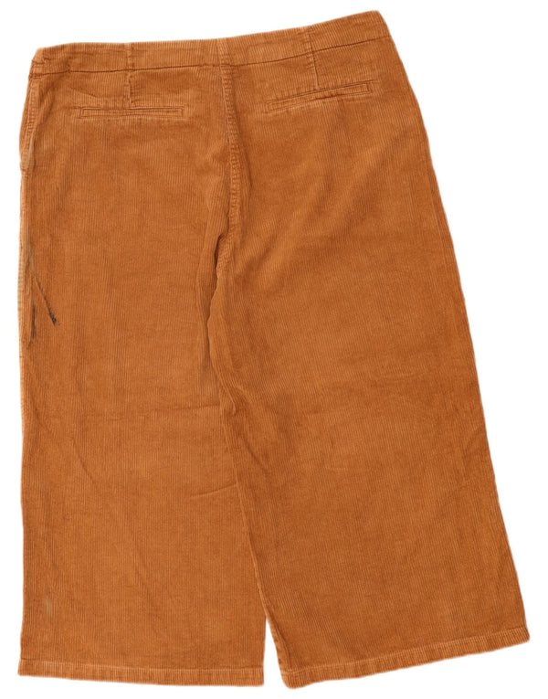 WHITE STUFF Womens Capri Straight Corduroy Trousers UK 18 XL W40 L22 Brown