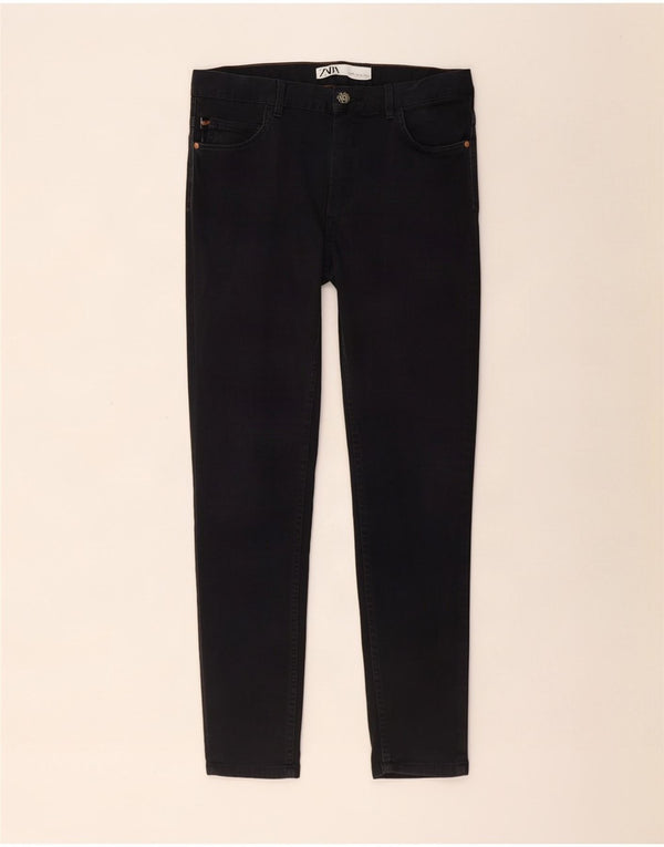 Zara Ανδρικό Skinny Casual Παντελόνι EU 42 Large W32 L30 Μαύρο