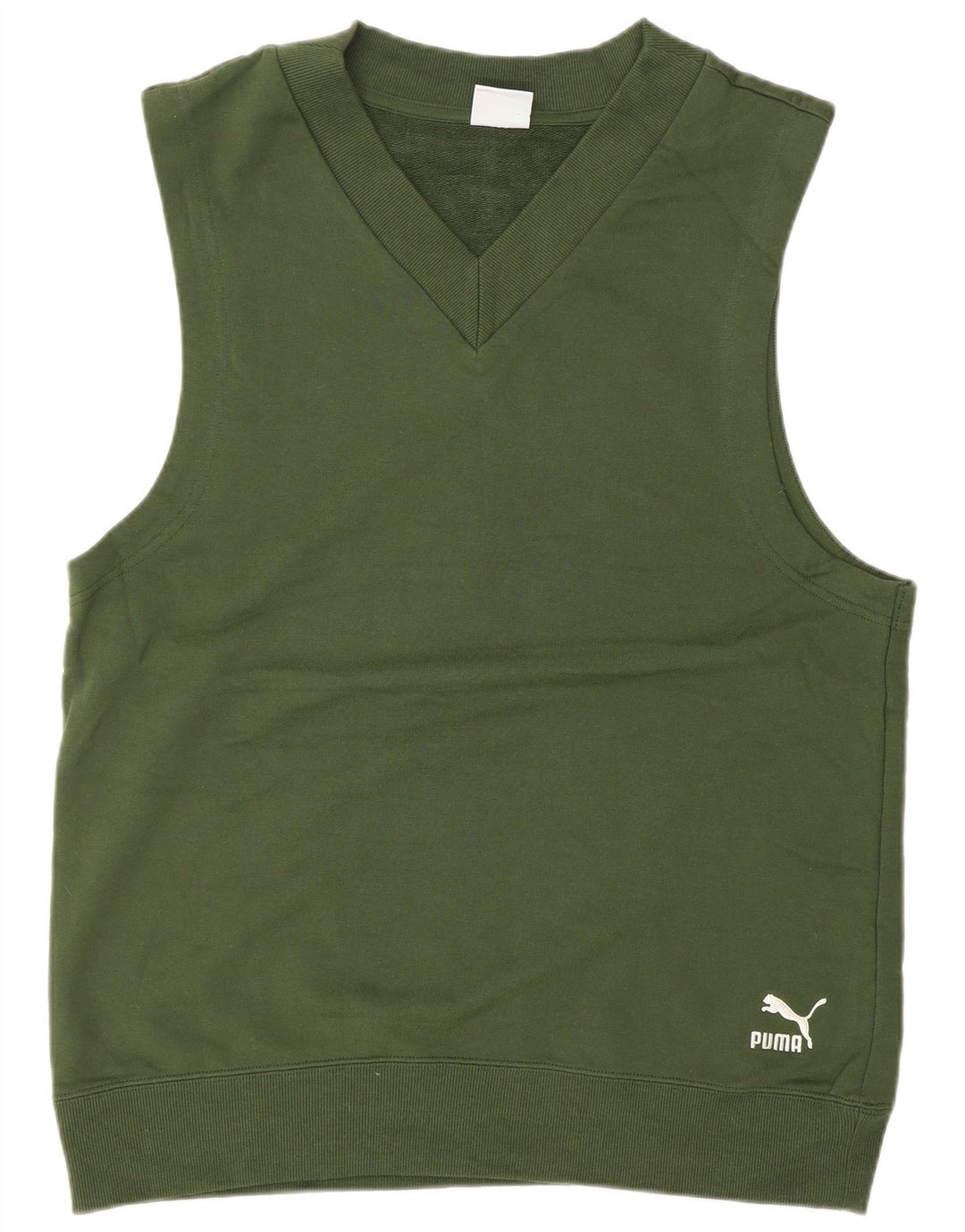 Ανδρικό αμάνικο φούτερ PUMA Jumper Μικρό πράσινο βαμβακερό