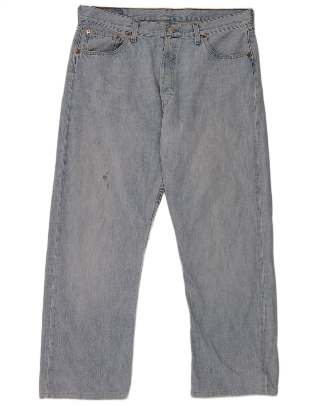 Levi's Mens 501 Straight Jeans W36 L28 Blue Cotton