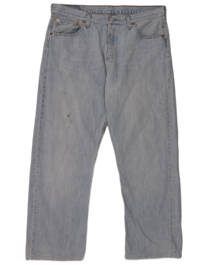 Levi's Mens 501 Straight Jeans W36 L28 Blue Cotton