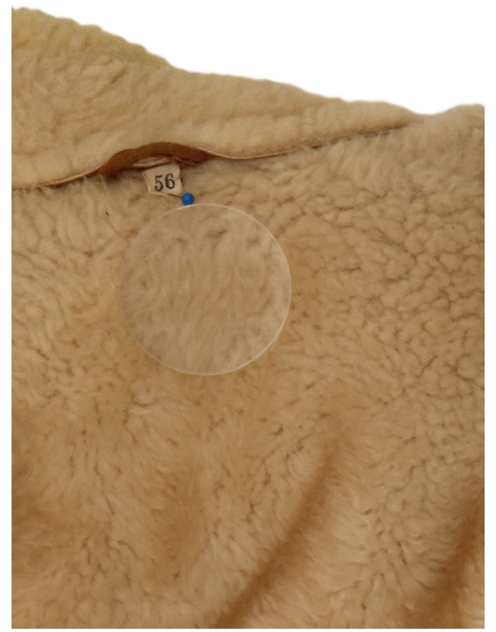 Vintage Ανδρικό Διπλό Μπουφάν Shearling IT 56 3XL Καφέ