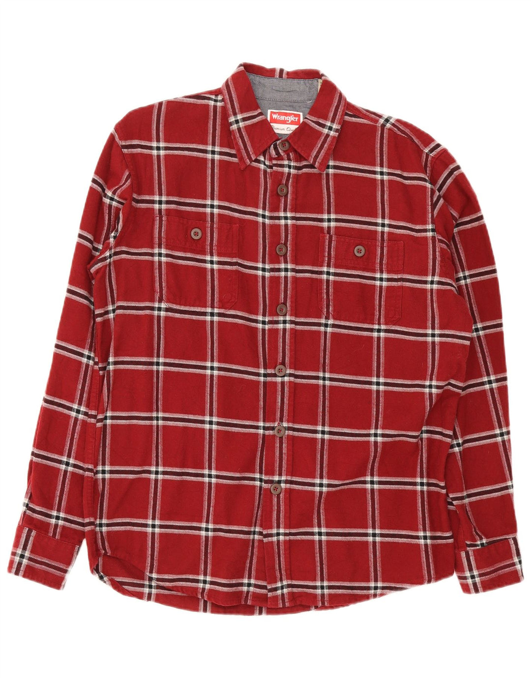 Ανδρικό φανελένιο πουκάμισο Wrangler, μεσαίο κόκκινο βαμβακερό