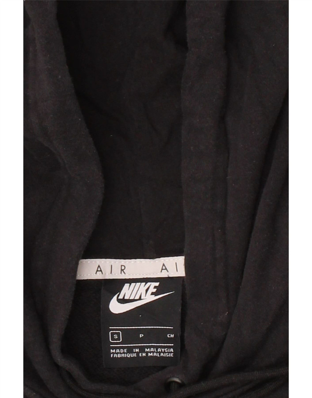NIKE Mens Graphic Hoodie Jumper Small Black Cotton Vintage Nike and Second-Hand Nike from Messina Hembry 