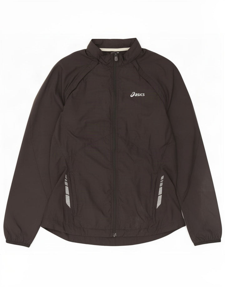 Γυναικεία αθλητική φόρμα Asics Top Jacket UK 14 Medium Black Colourblock Polyester