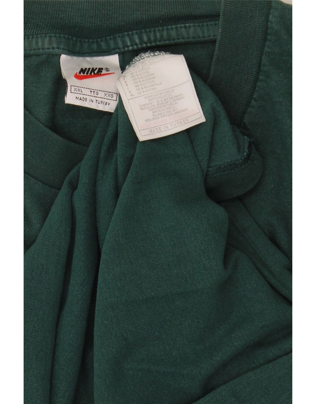 Ανδρικό T-Shirt NIKE Top 2XL Πράσινο βαμβακερό