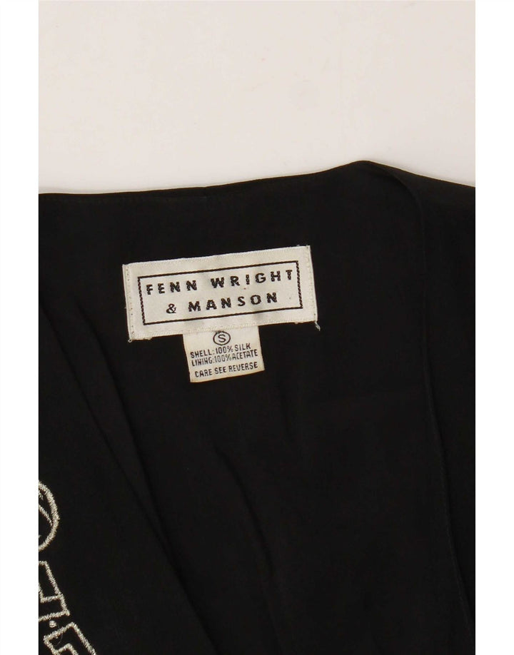 Γυναικείο γιλέκο Fenn Wright Manson UK 10 Small Black Geometric Silk