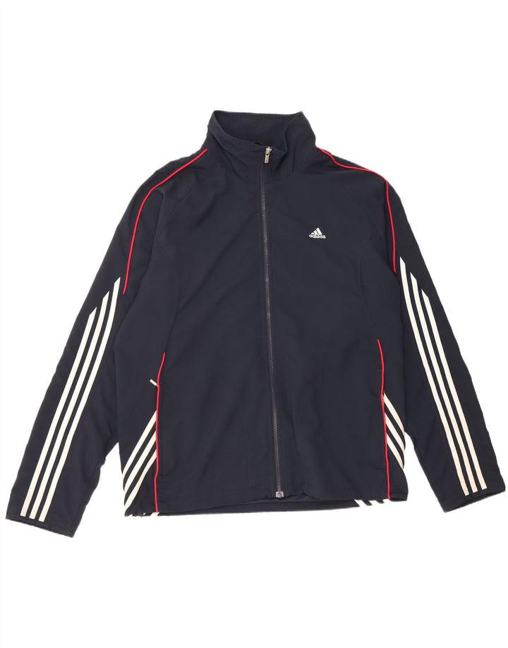 Ανδρική φόρμα Adidas Climalite Top Jacket Large Navy Blue Polyester
