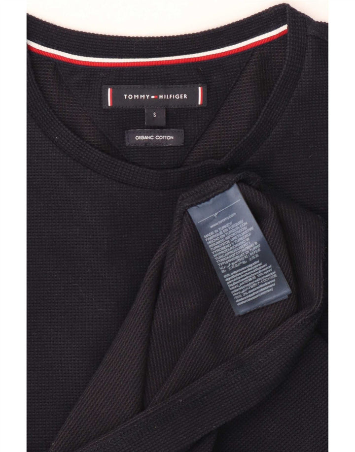 Tommy Hilfiger ανδρικό μπλουζάκι μακρυμάνικο μικρό, μπλε βαμβακερό