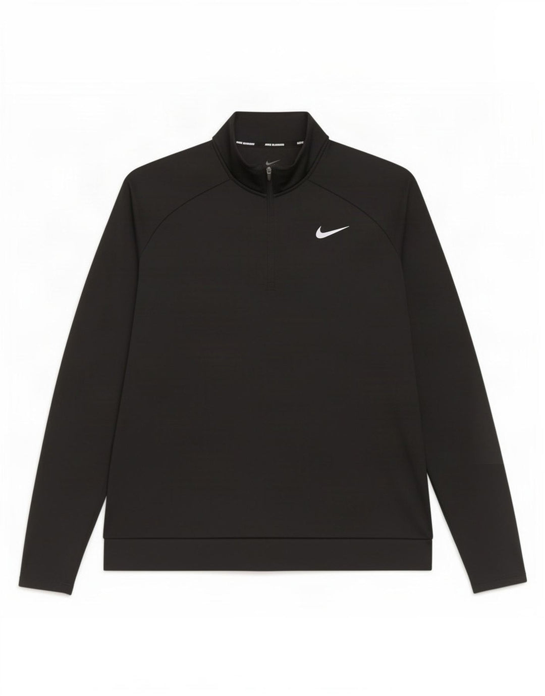 Γυναικείο φούτερ με φερμουάρ Nike Dri Fit Jumper UK 16 μεγάλο μαύρο πολυεστέρα