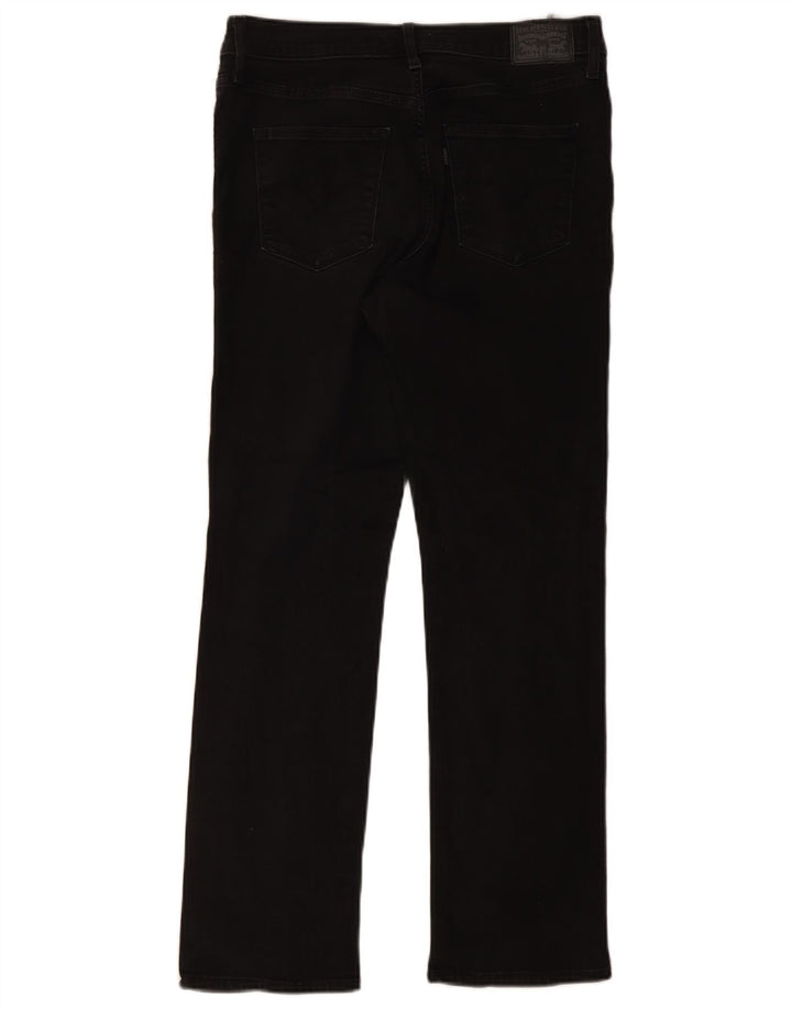 Levi's Womens 314 Shaping Straight Jeans W31 L30 Μαύρο βαμβακερό