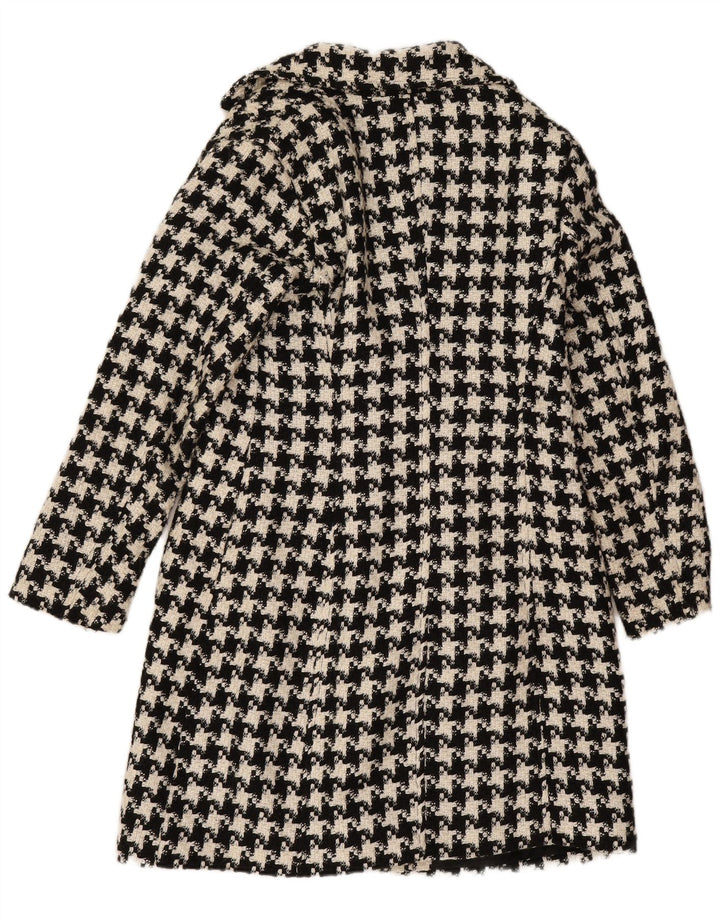 Koton Γυναικείο Πανωφόρι UK 10 Small Black Houndstooth Wool
