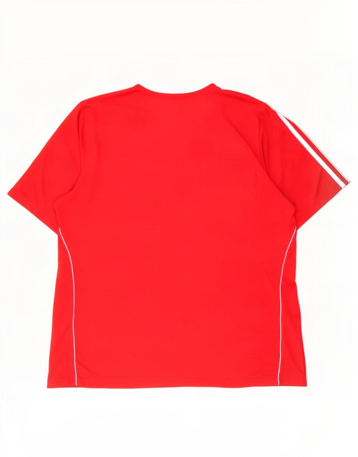 Adidas Ανδρικό T-Shirt Climalite Top 2XL Κόκκινο Πολυεστέρας