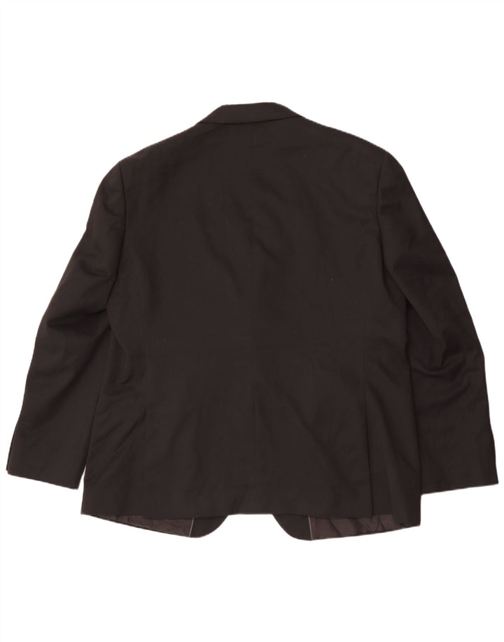 Marks & Spencer Ανδρικό σακάκι Blazer 2 κουμπιών UK 46 XL Μαύρο πολυεστέρα