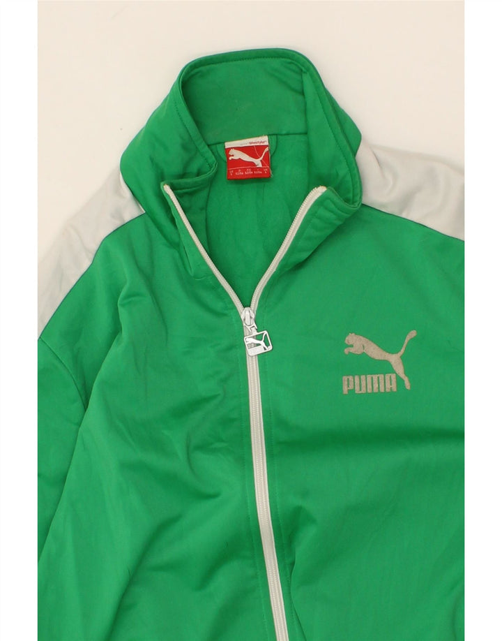 Ανδρική φόρμα PUMA Top Jacket Μεγάλο Πράσινο Πολυεστέρα
