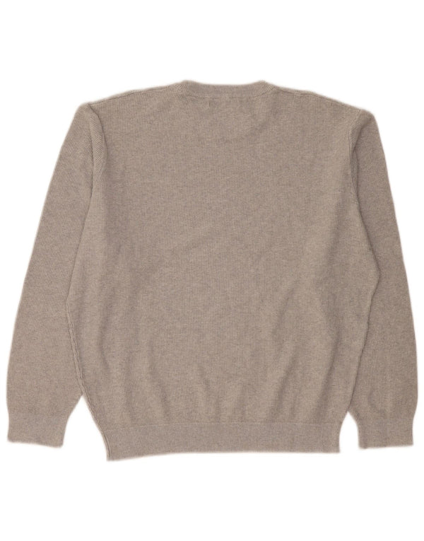 Zara Womens Crew Neck Jumper Sweater UK 18 XL Grey