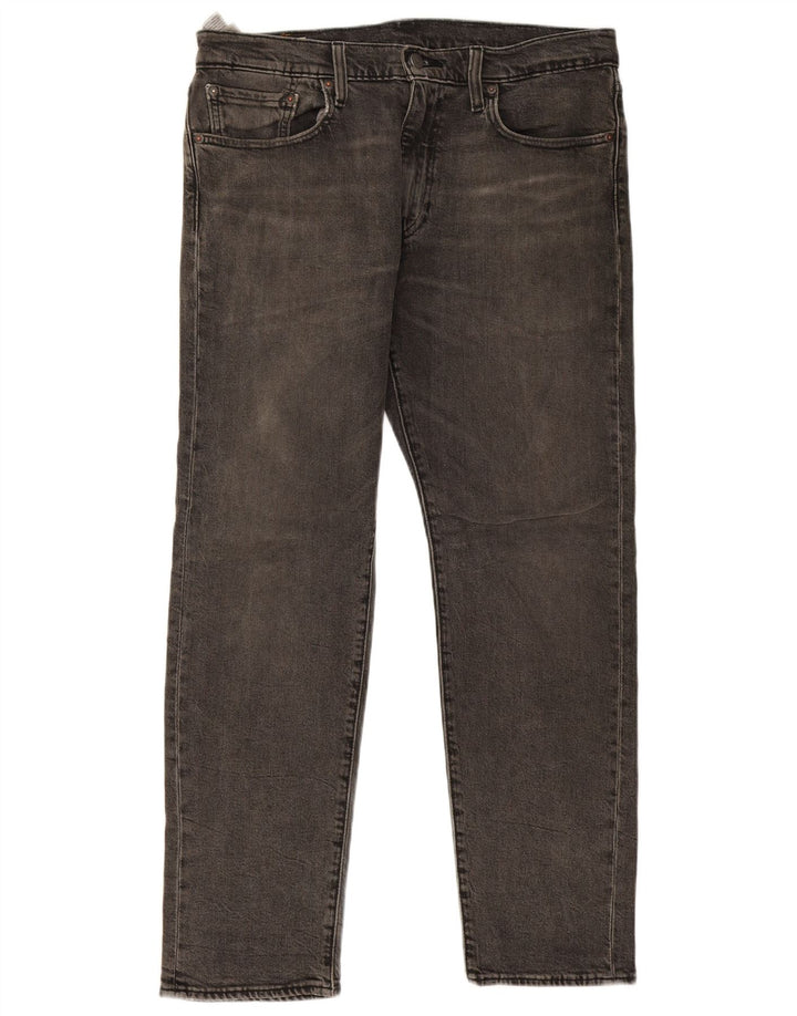 Levi's Mens 502 Tapered Jeans W32 L30 Γκρι βαμβακερό