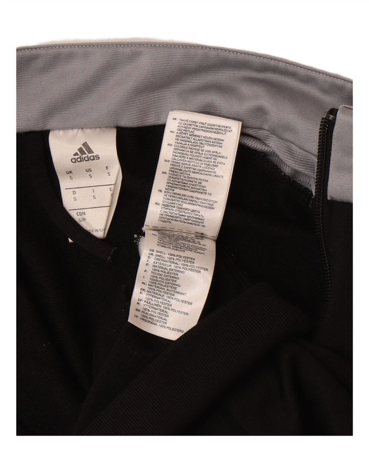 ADIDAS Womens Tracksuit Top Jacket UK 10 Small Black Colourblock Polyester Vintage Adidas and Second-Hand Adidas from Messina Hembry 