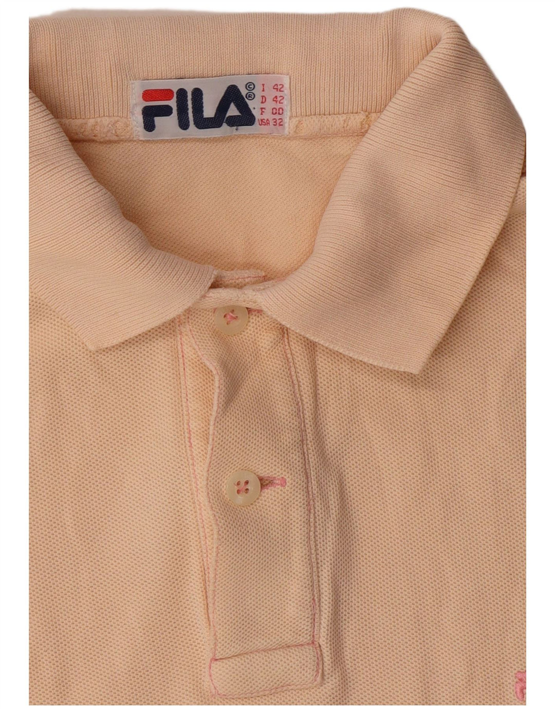 Fila Γυναικείο Πόλο Μπλουζάκι IT 42 Medium Beige