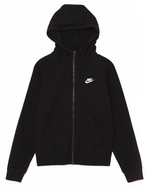 Γυναικείο πουλόβερ Nike με φερμουάρ UK 6 XS Μαύρο βαμβακερό αθλητικό