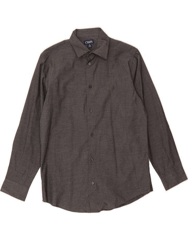 CHAPS Boys Shirt 14-15 Years Large Grey Cotton Vintage Chaps and Second-Hand Chaps from Messina Hembry 