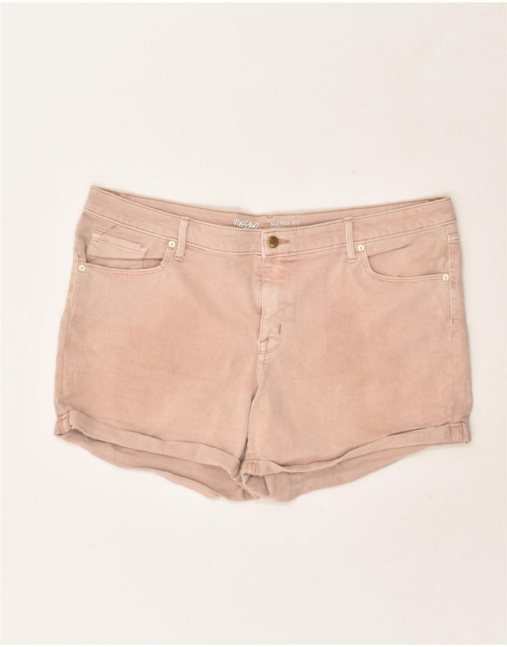 MOSSIMO Womens Mid Rise Denim Shorts US 18 2XL  W40  Beige Cotton | Vintage Mossimo | Thrift | Second-Hand Mossimo | Used Clothing | Messina Hembry 