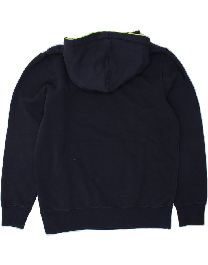 JACK & JONES Mens Hoodie Jumper Medium Navy Blue Cotton Vintage Jack & Jones and Second-Hand Jack & Jones from Messina Hembry 