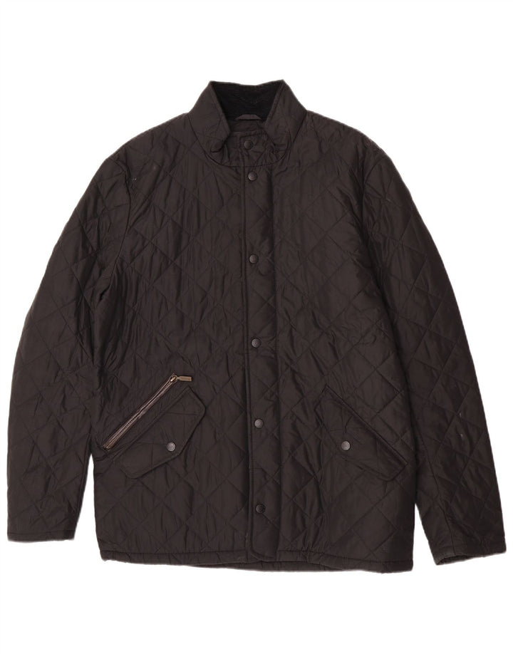 Ανδρικό καπιτονέ μπουφάν Barbour UK 38 Medium Black Polyester