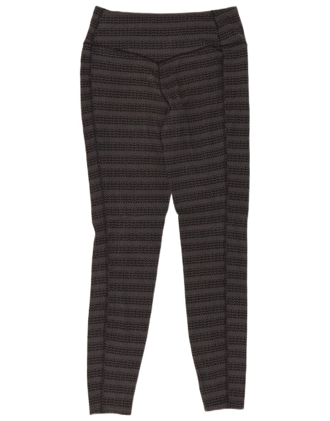 Γυναικεία κολάν Nike Dri Fit UK 10 Small Black ριγέ βαμβακερά