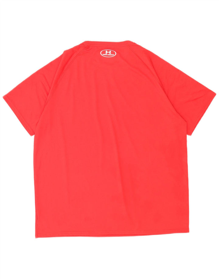 Ανδρικό μπλουζάκι Under Armor Heat Gear Top μεγάλο κόκκινο πολυεστέρα