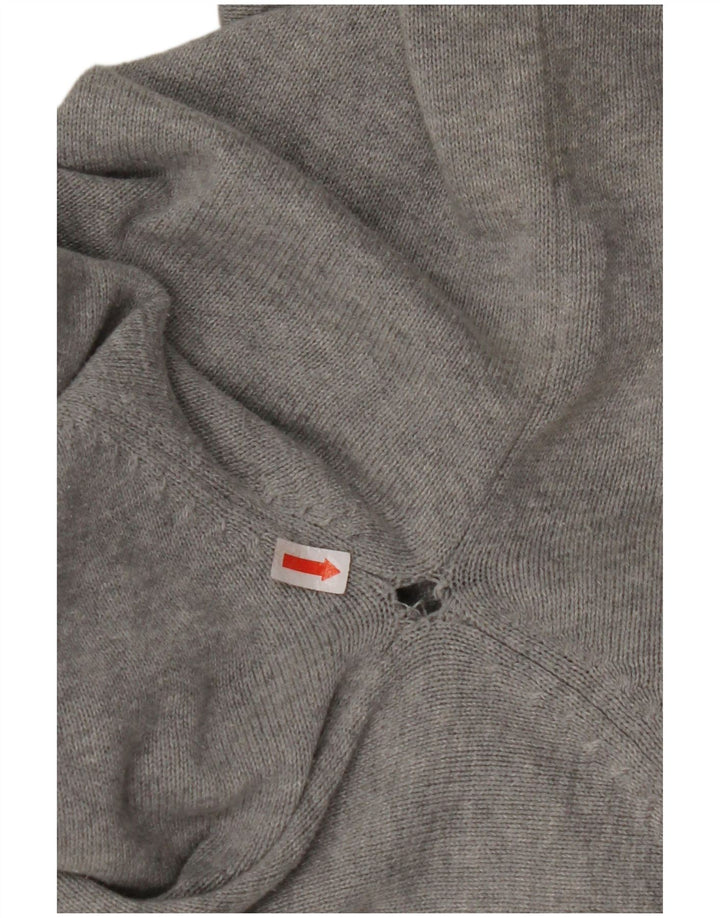 Ανδρικό πουλόβερ NAUTICA με φερμουάρ XL Γκρι Argyle/Βαμβακερό διαμάντι