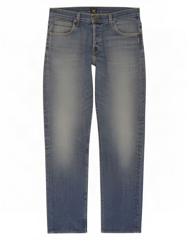 Lee Mens Powell Slim Jeans W33 L34 Blue Cotton