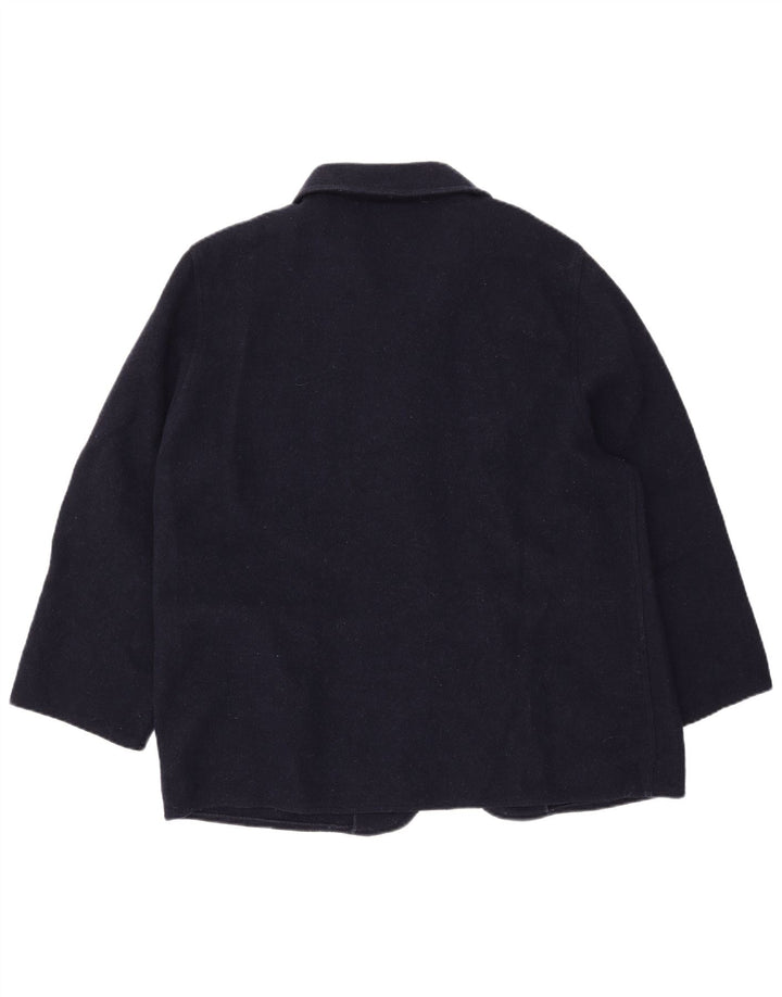 EASY Γυναικείο μπουφάν 3/4 μανίκι 4 κουμπιών μπλέιζερ IT 46 μεγάλο navy μπλε