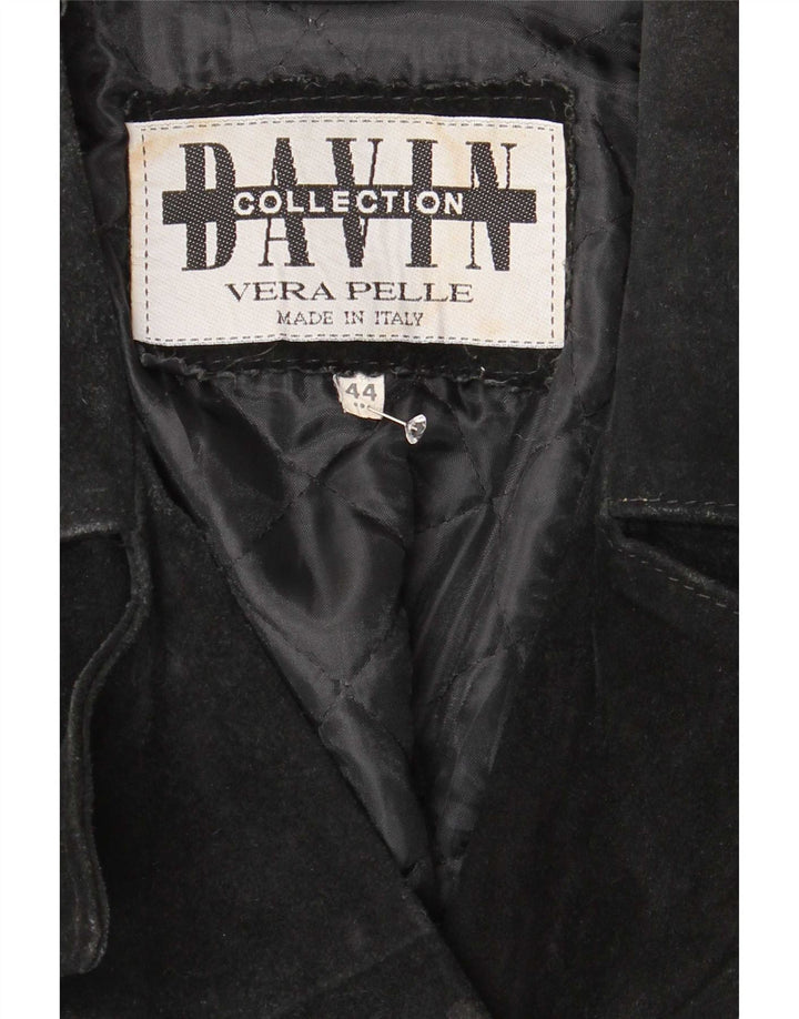 Γυναικείο παλτό Davin Loose Fit Suede Double Breasted IT 44 Medium Black
