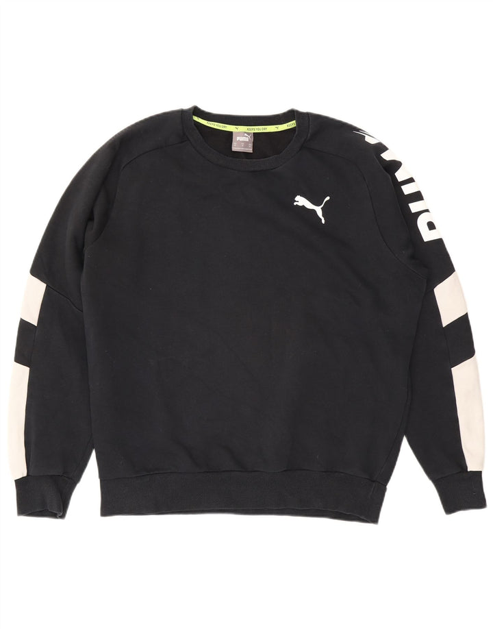 Ανδρικό γραφικό φούτερ Puma Jumper Medium Black Colourblock