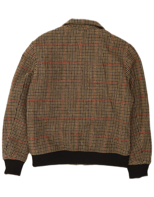 X-FEEL Ανδρικό μπουφάν UK 40 Large Brown Houndstooth Polyester