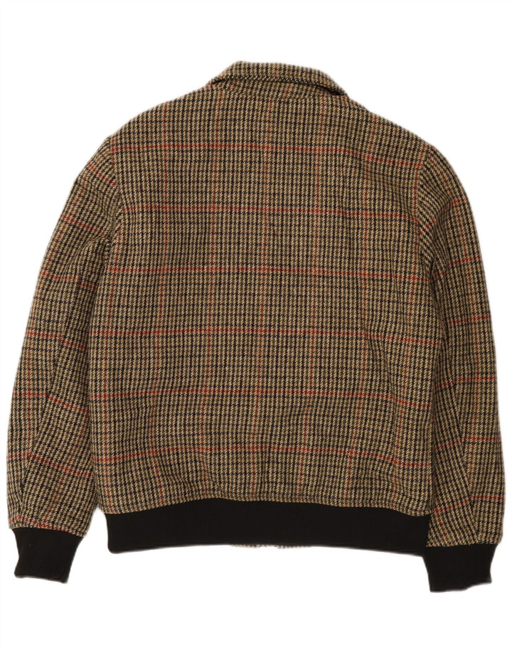 X-FEEL Ανδρικό μπουφάν UK 40 Large Brown Houndstooth Polyester