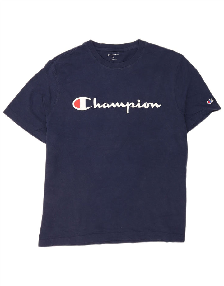 Ανδρικό T-Shirt Champion Graphic Top XL Navy Blue