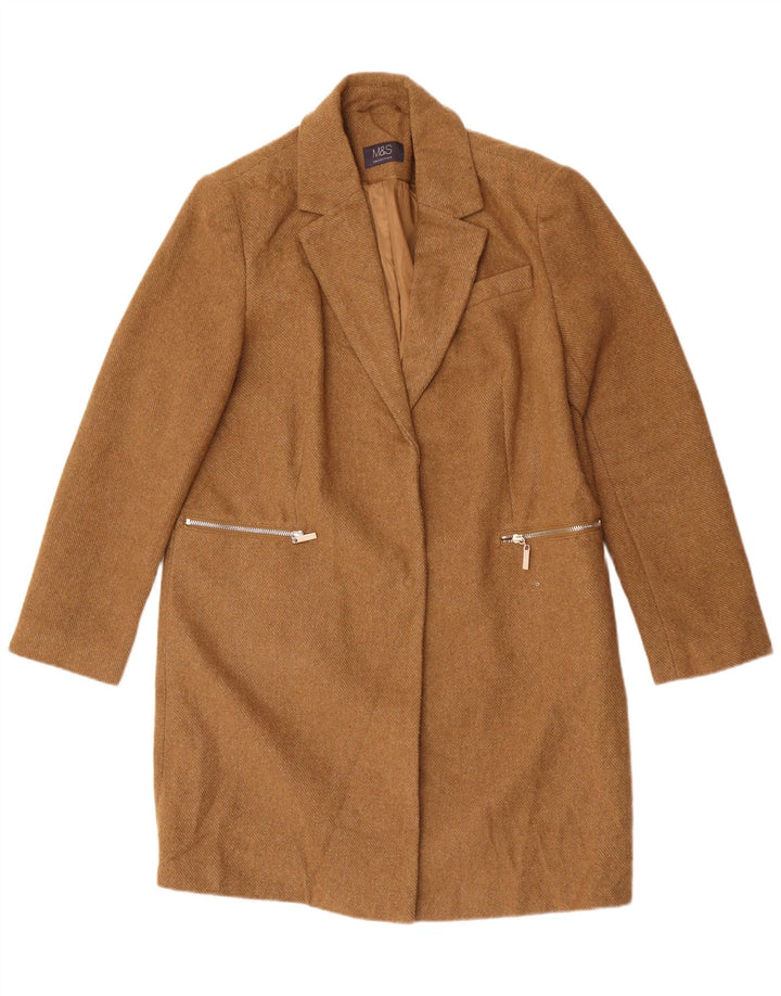 Marks & Spencer Γυναικείο Πανωφόρι UK 12 Medium Beige Polyester