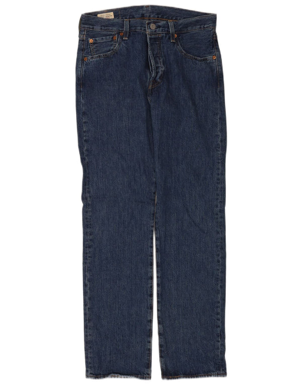 Levi's Mens 501 Straight Jeans W30 L32 Blue Cotton