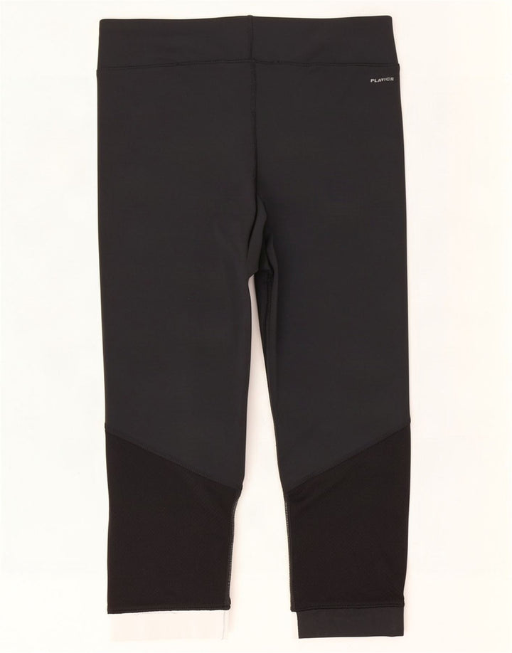 Reebok γυναικεία κολάν Capri UK 12/14 Medium Black Colorblock Πολυεστέρας