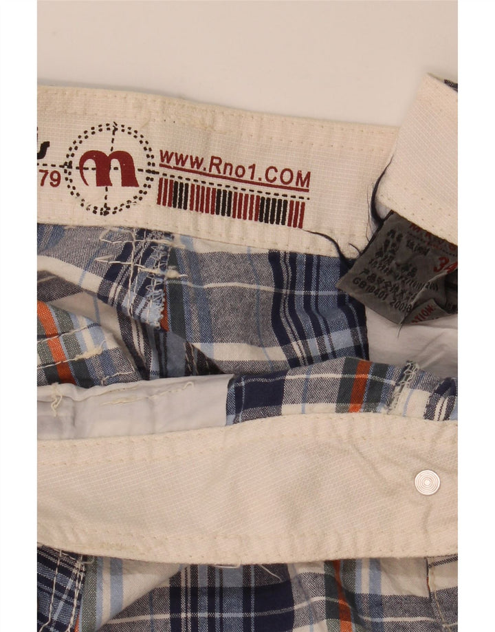 Vintage Ανδρικό σορτς Cargo W34 Large Blue Check