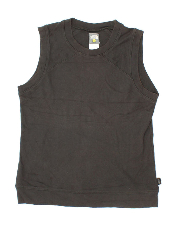 THE NORTH FACE Womens Vest Top UK 14 Large Black Cotton