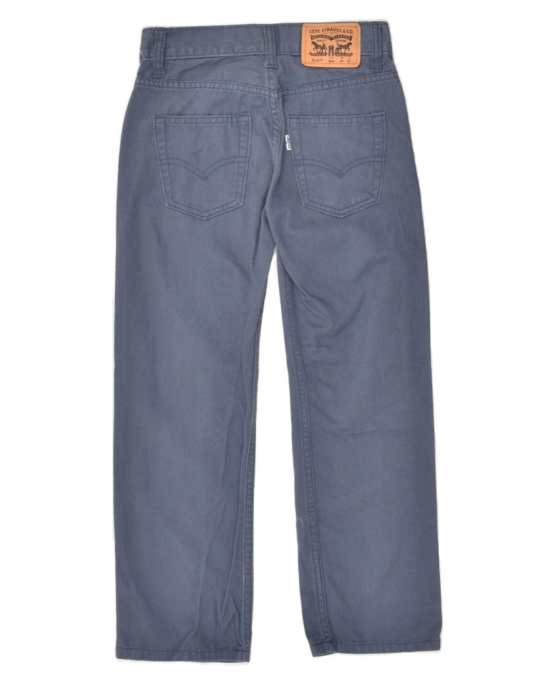 LEVI'S Boys 514 Straight Jeans 7-8 Years W24 L22 Blue Cotton | Vintage Levi's | Thrift | Second-Hand Levi's | Used Clothing | Messina Hembry 