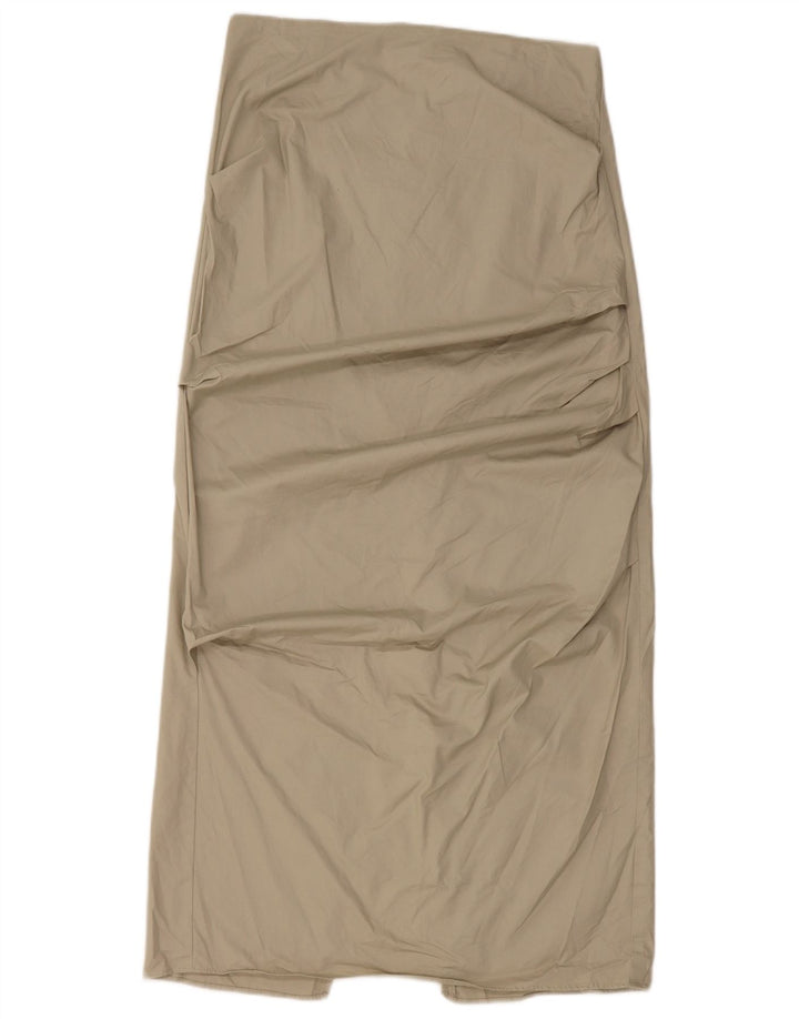 Zara Γυναικεία Maxi Φούστα Medium W28 Πράσινη Βαμβακερή