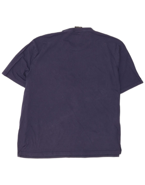 Lyle & Scott Ανδρικό T-Shirt Top 2XL Navy Blue Cotton