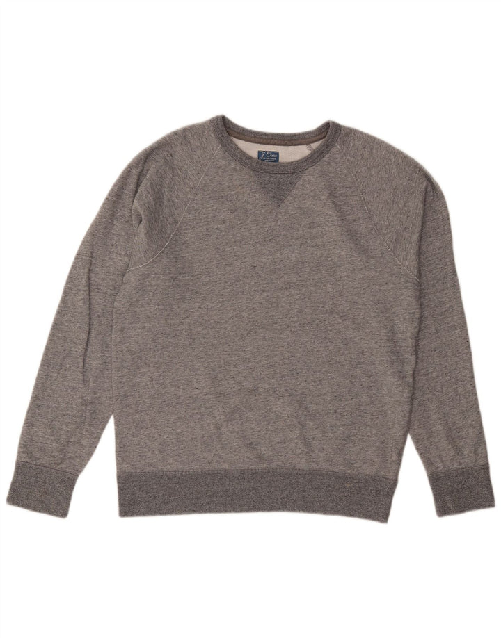 Ανδρικό φούτερ J. Crew Jumper από βαμβακερό μικρό γκρι φλιτζάνι
