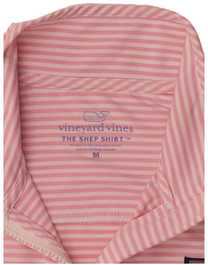VINEYARD VINES Γυναικεία φόρμα πουλόβερ τοπ 14 μεσαίου ροζ ριγέ